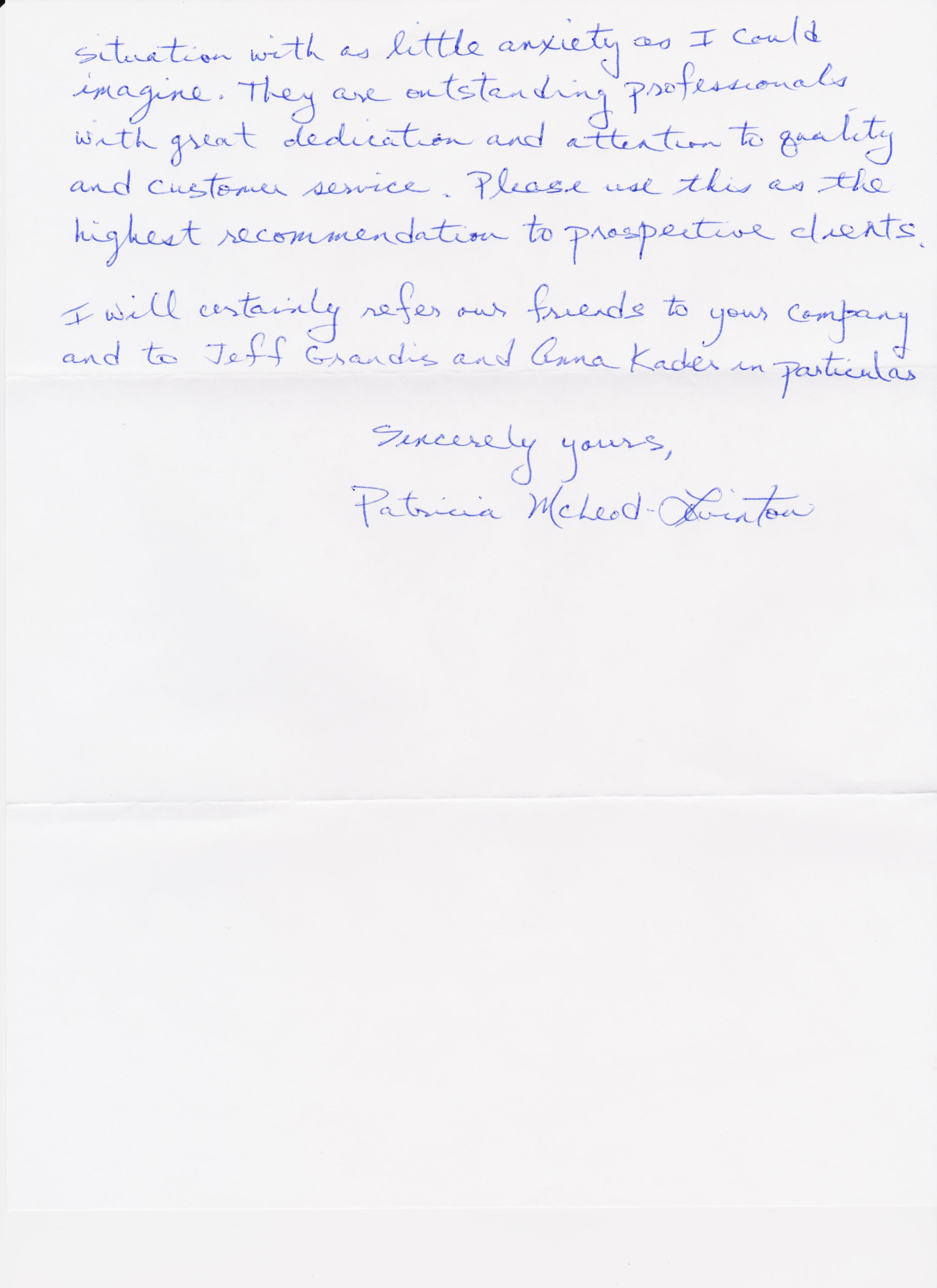 Testimonial Letter from Levinton- pg2of2